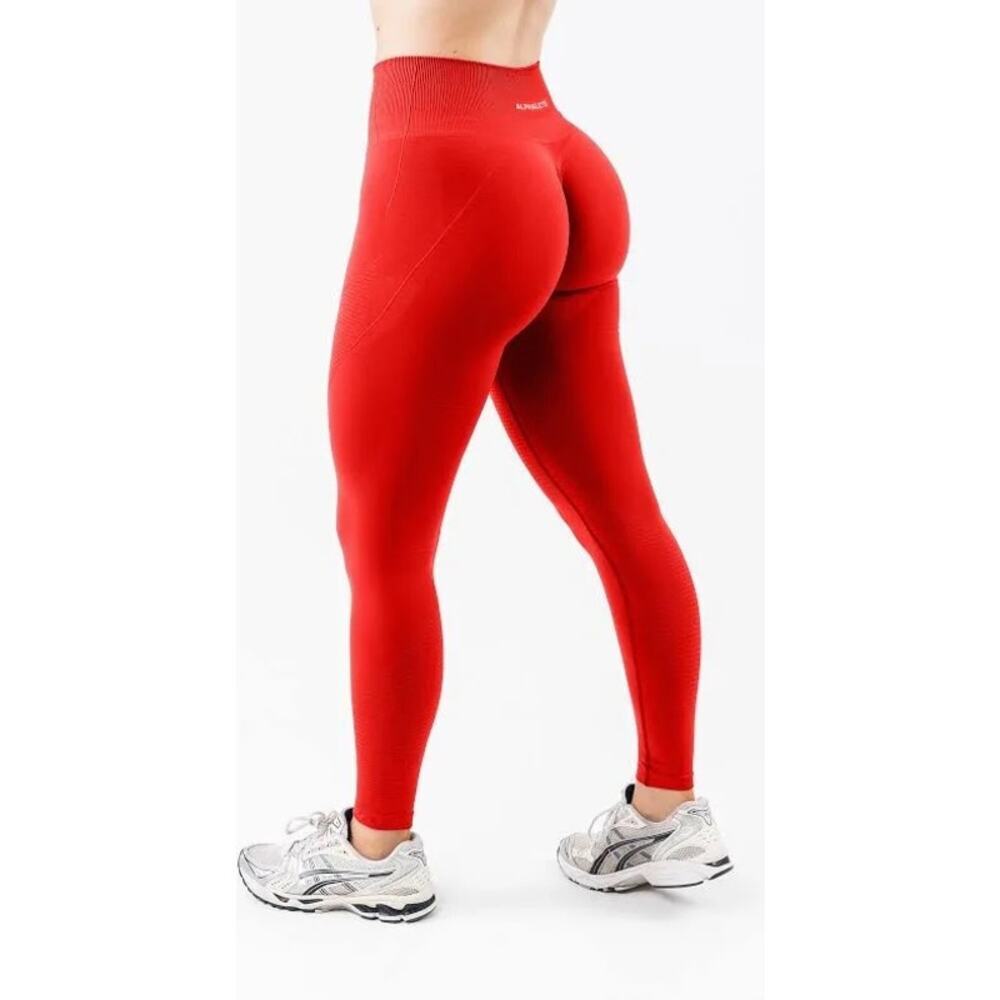 Alphalete OG Revival Formula Red Women’s XS Compression Workout Active Leggings
